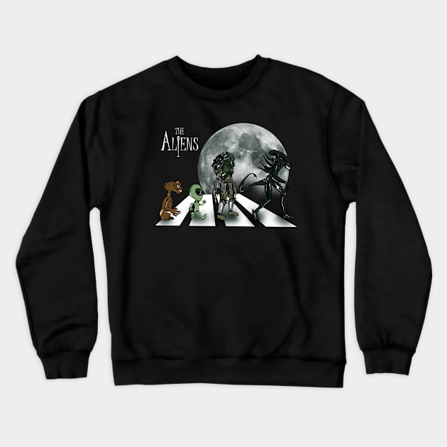 The Alien Crewneck Sweatshirt by mephobiadesigns